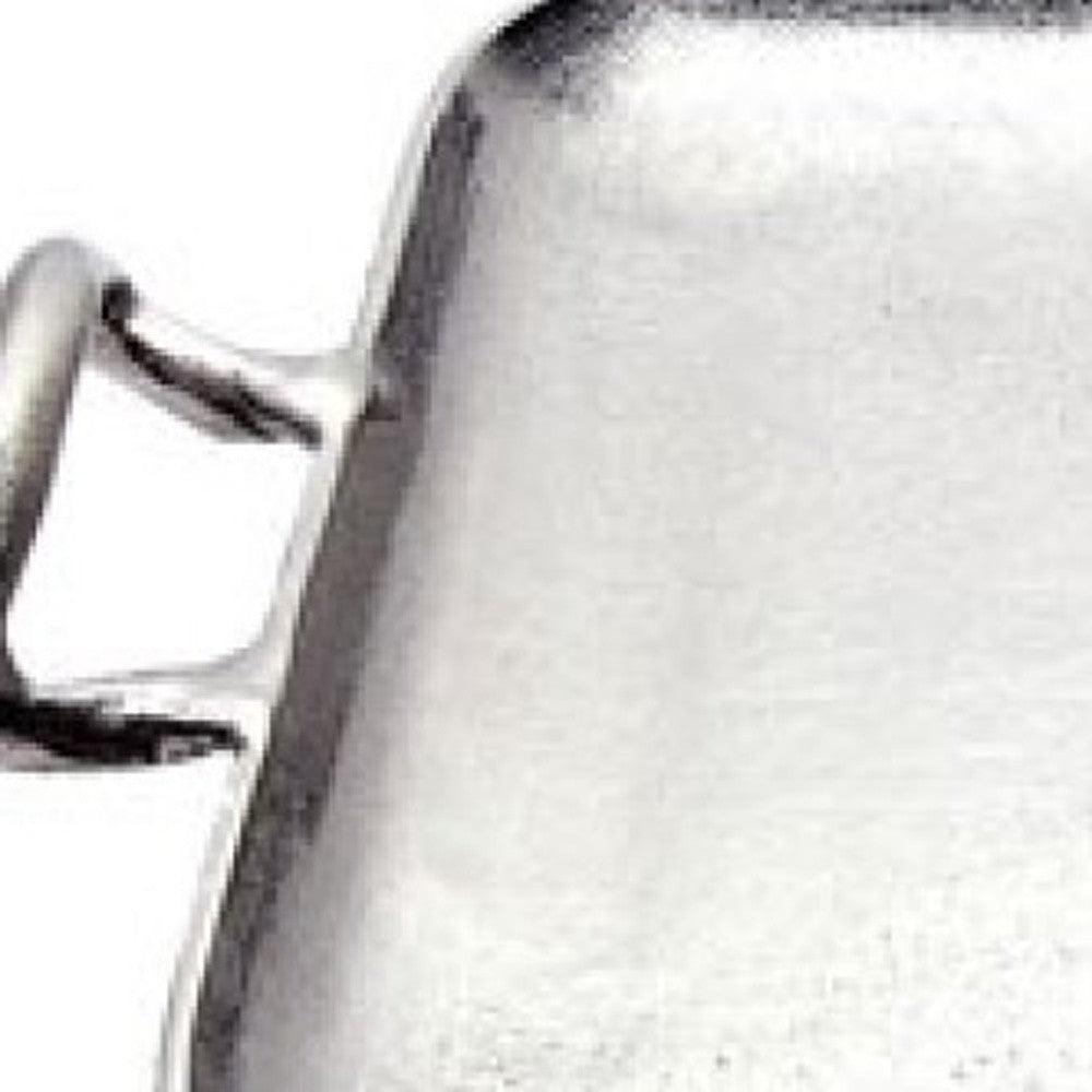 Silver Square Shaped Metal Tray - AFS