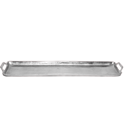 Silver Polished Long Serving Tray - AFS