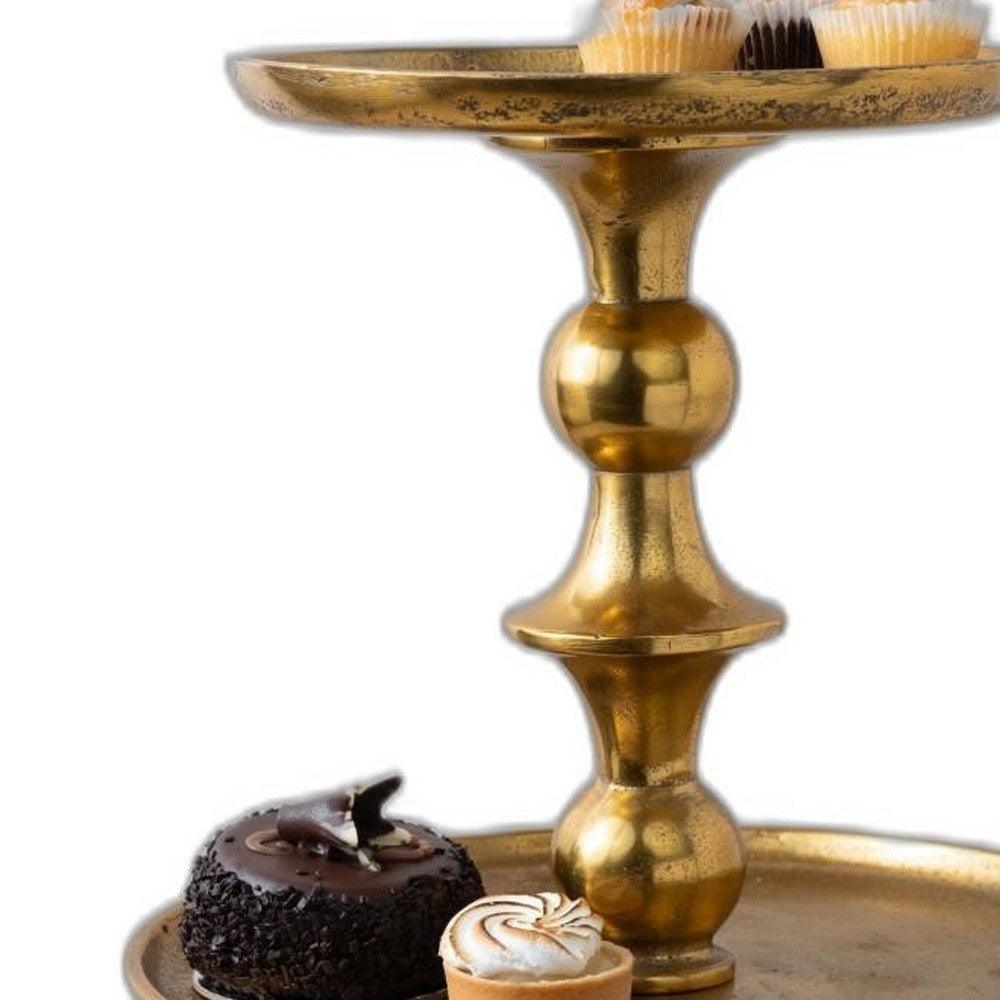 Gold Decorative Three Tier Stand - AFS