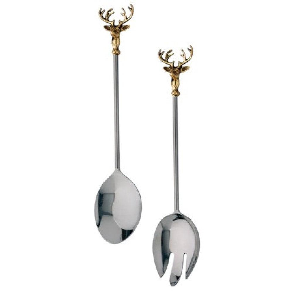 Golden Stag Salad Serving Set - AFS