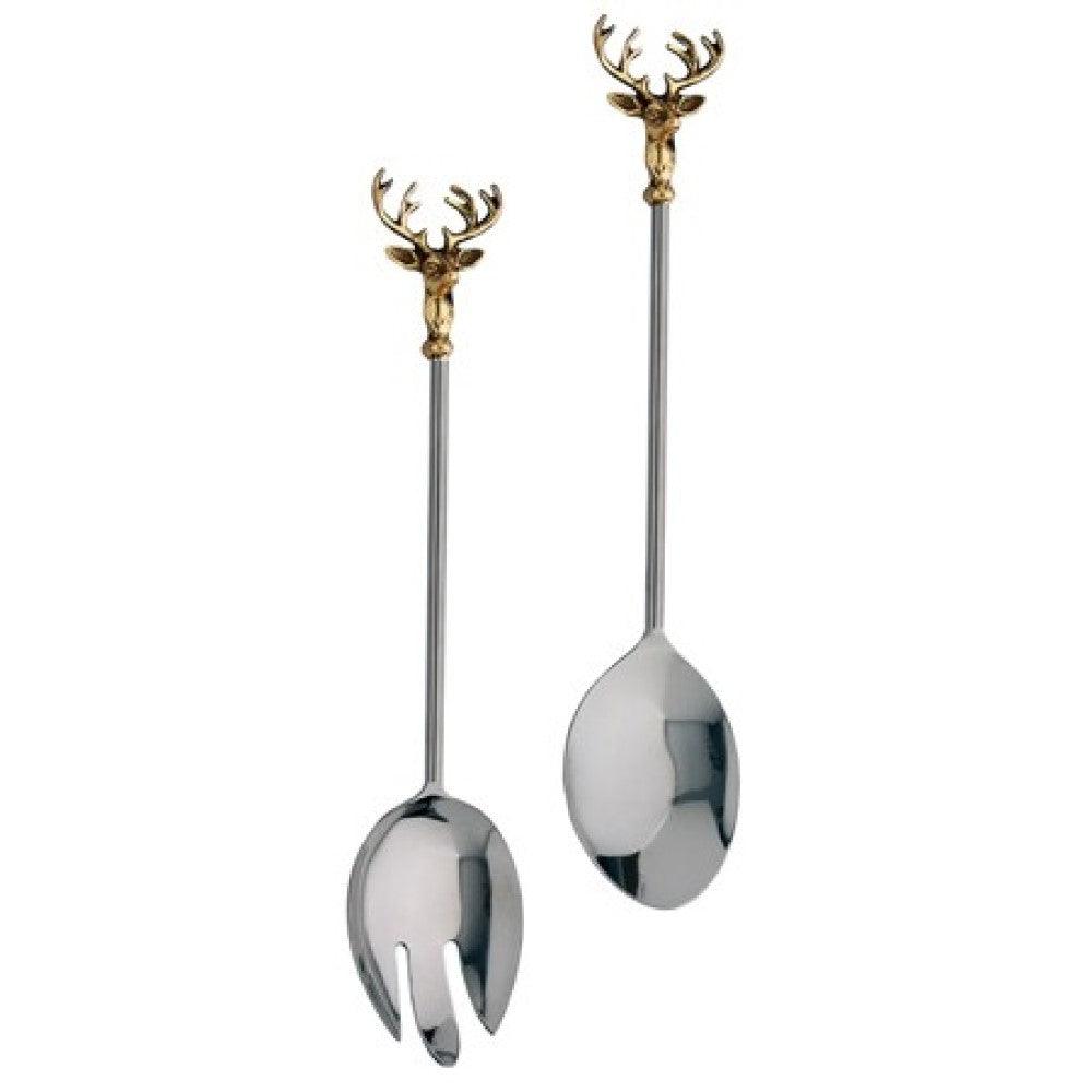 Golden Stag Salad Serving Set - AFS