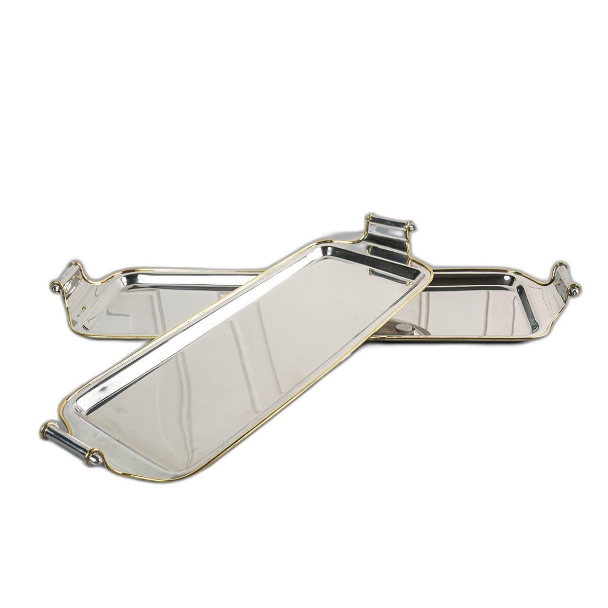 Long Rectangular Decorative Handle Tray - AFS