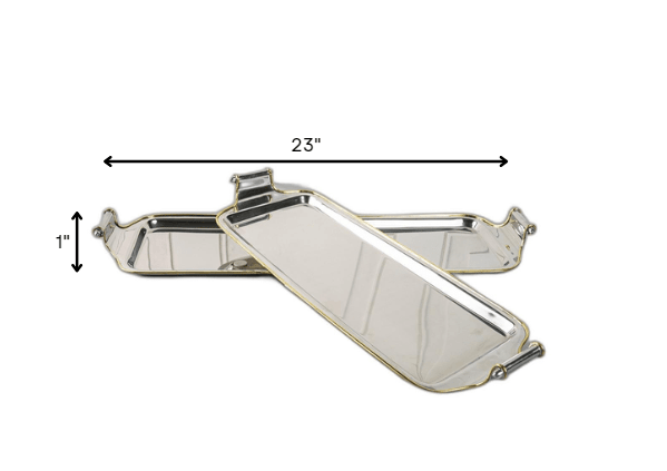 Long Rectangular Decorative Handle Tray - AFS