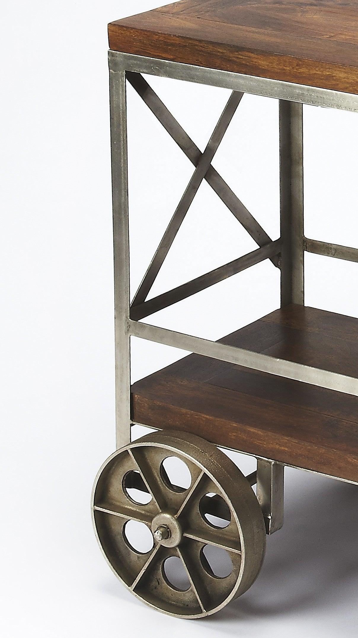 Vintage Style Rolling Server Bar Cart - AFS