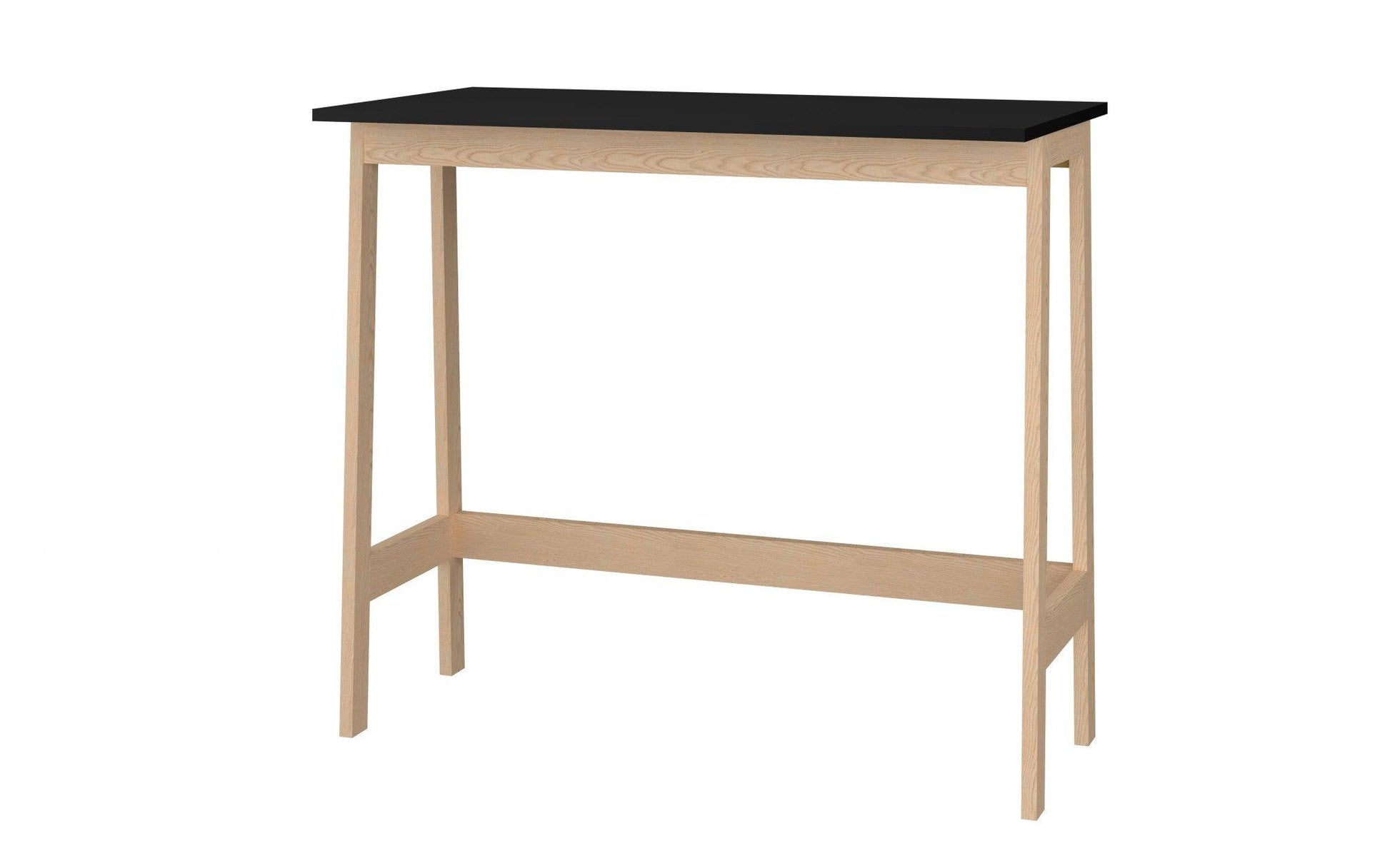 Modern Natural and Black Narrow Table Desk - AFS