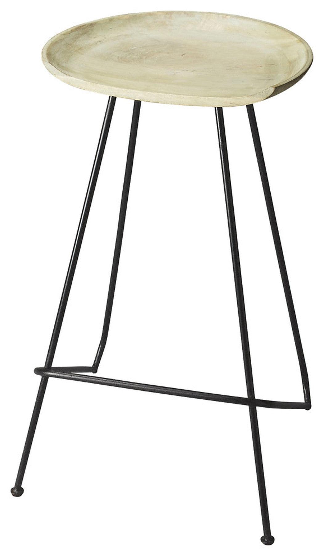 Abstract Iron Backless Bar Stool - AFS