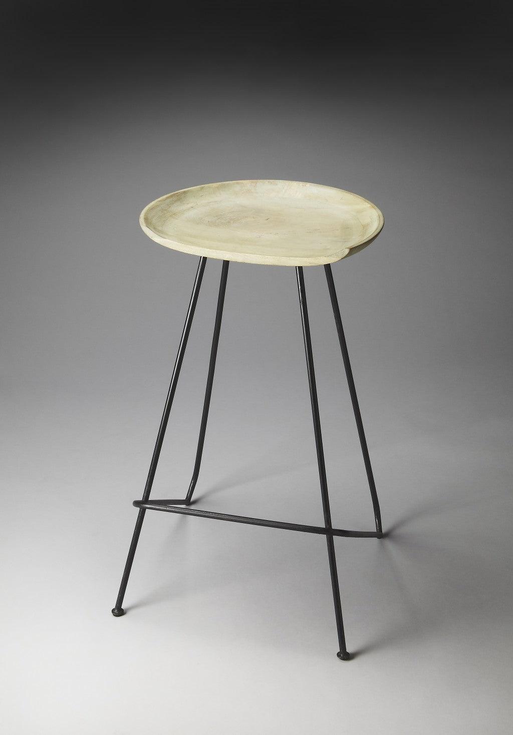 Abstract Iron Backless Bar Stool - AFS