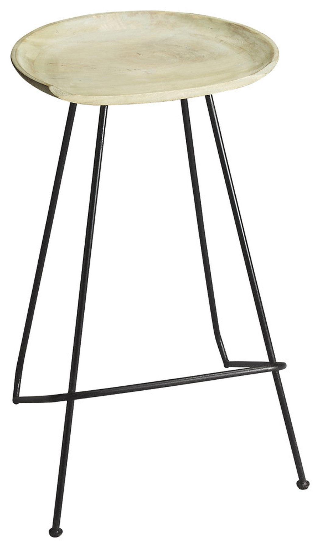 Abstract Iron Backless Bar Stool - AFS