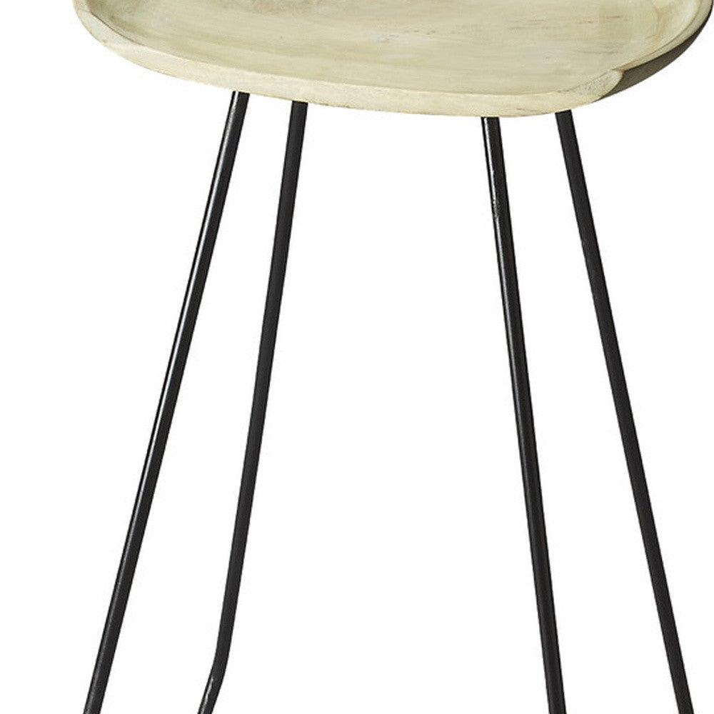 Abstract Iron Backless Bar Stool - AFS