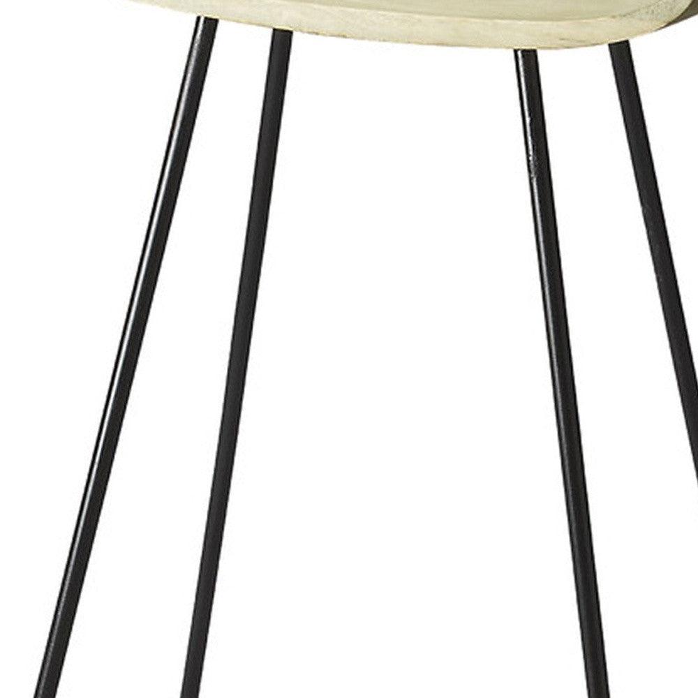 Abstract Iron Backless Bar Stool - AFS