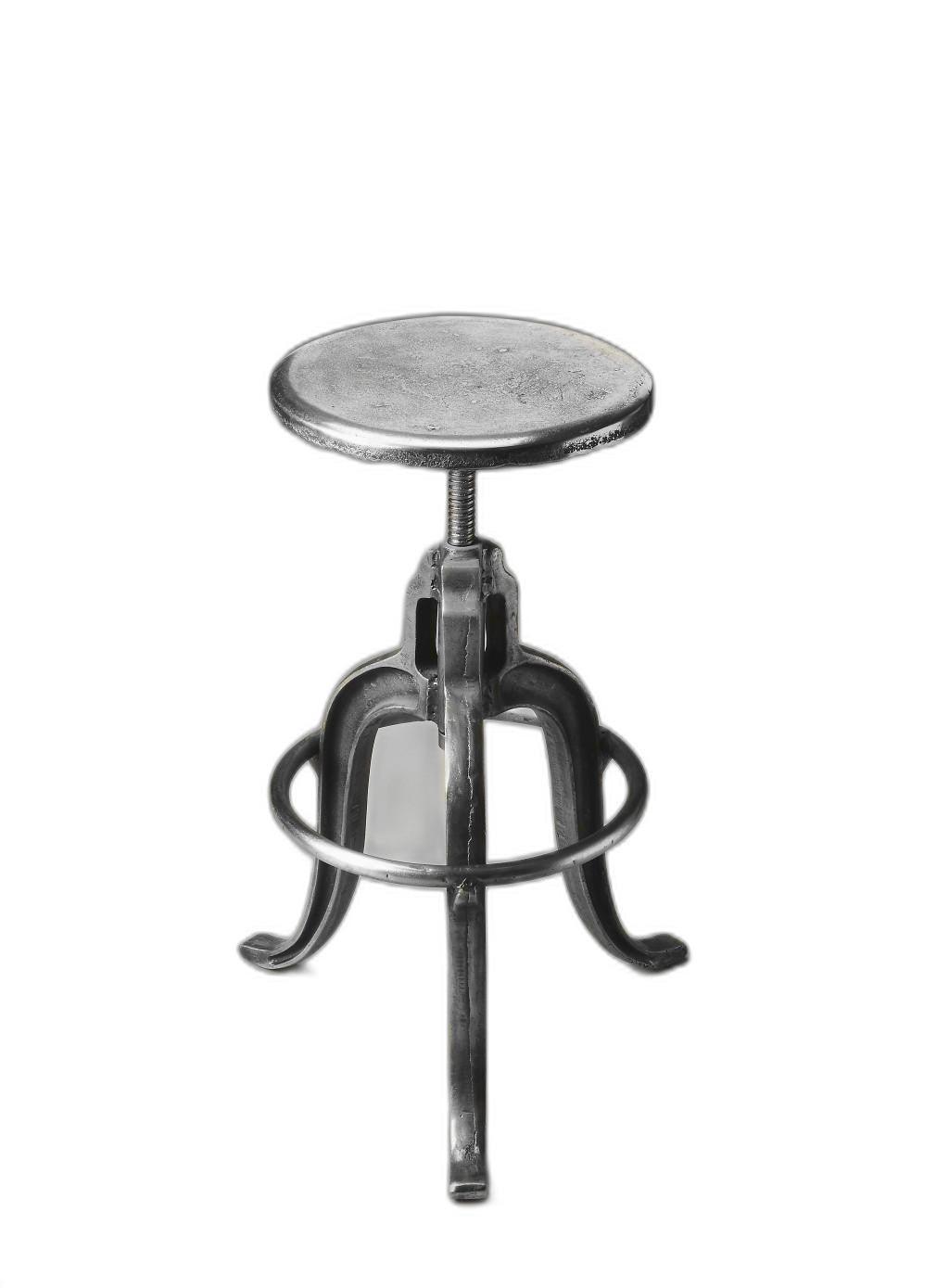 Glossy Iron Revolving Bar Stool - AFS