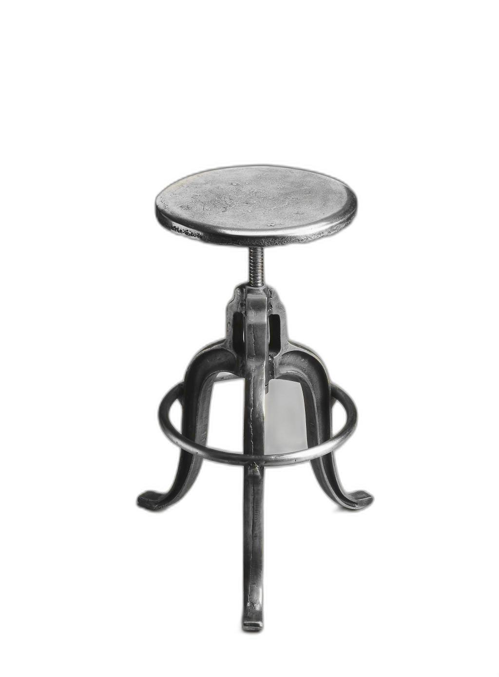 Glossy Iron Revolving Bar Stool - AFS