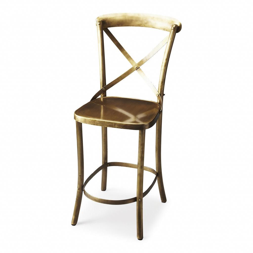 Antique Gold Bar Stool - AFS