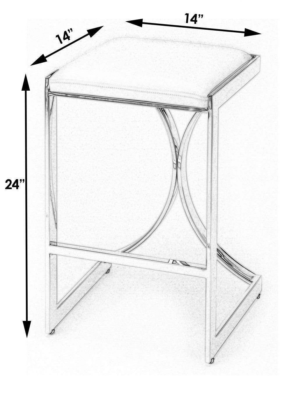 Silver Plated Counter Stool - AFS