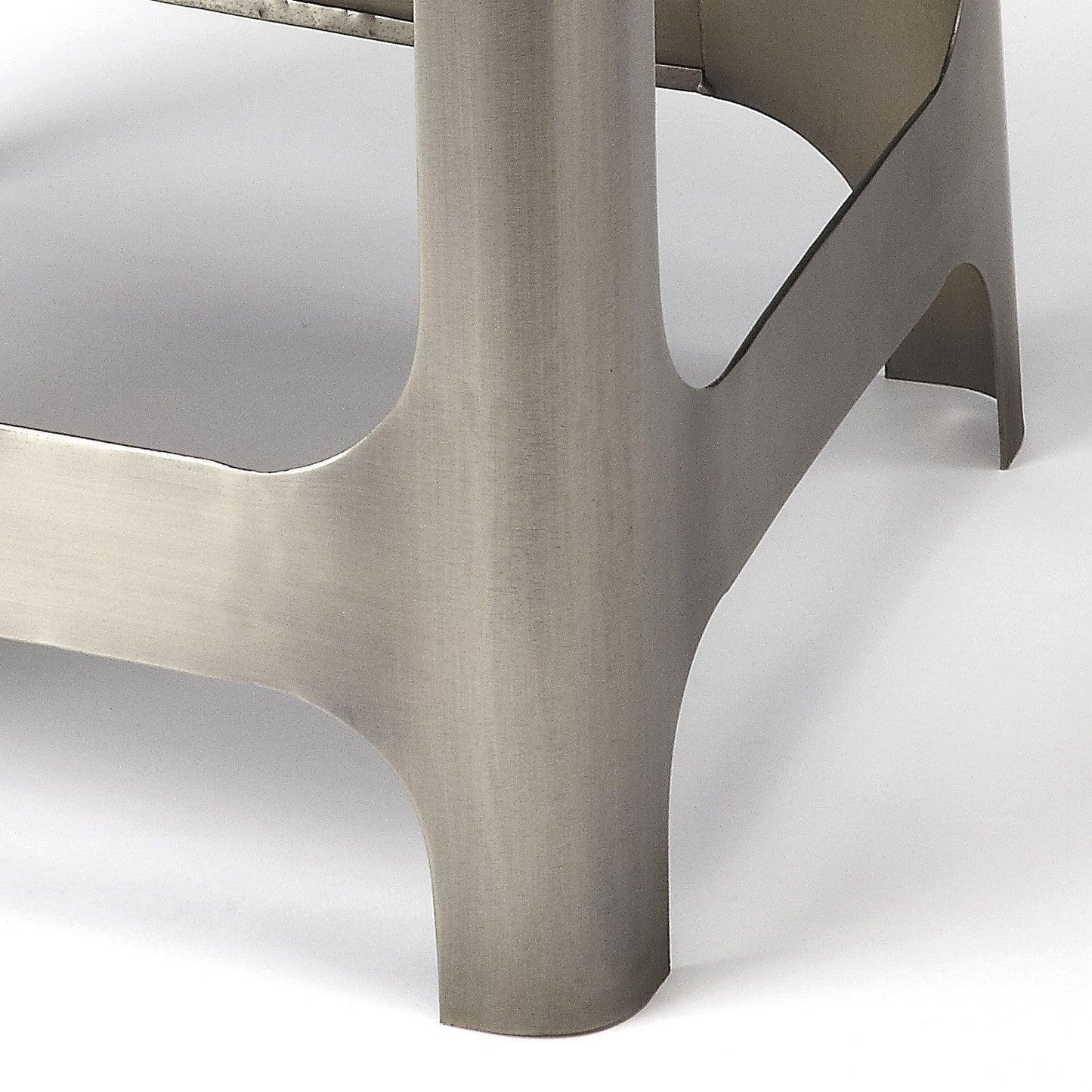 Iron and Leather Counter Stool - AFS