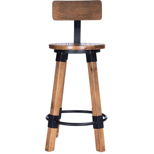 Sturdy Wood and Metal Counter Stool - AFS