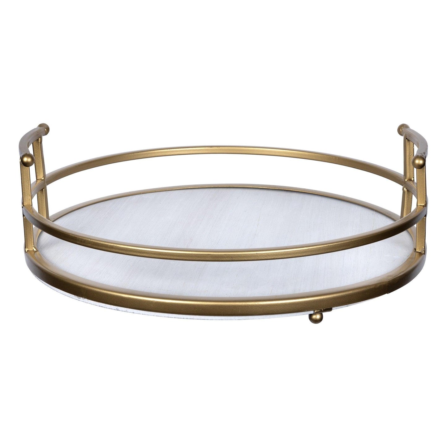 Farmhouse Style Gold Decorative Tray - AFS