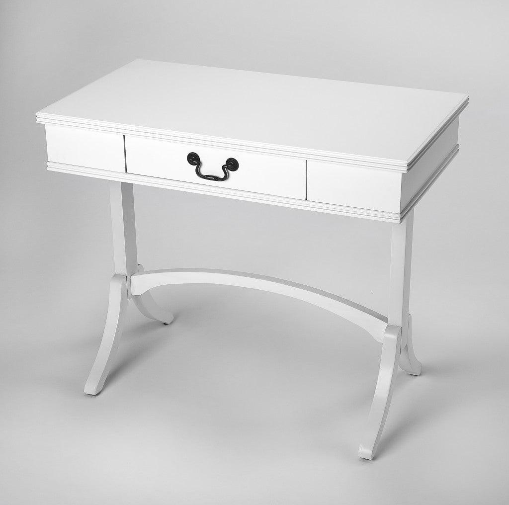 Acacia and Pinewood White Writing Desk - AFS