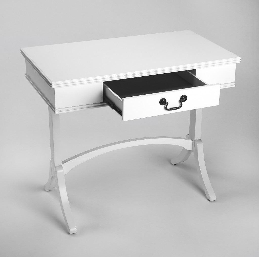 Acacia and Pinewood White Writing Desk - AFS