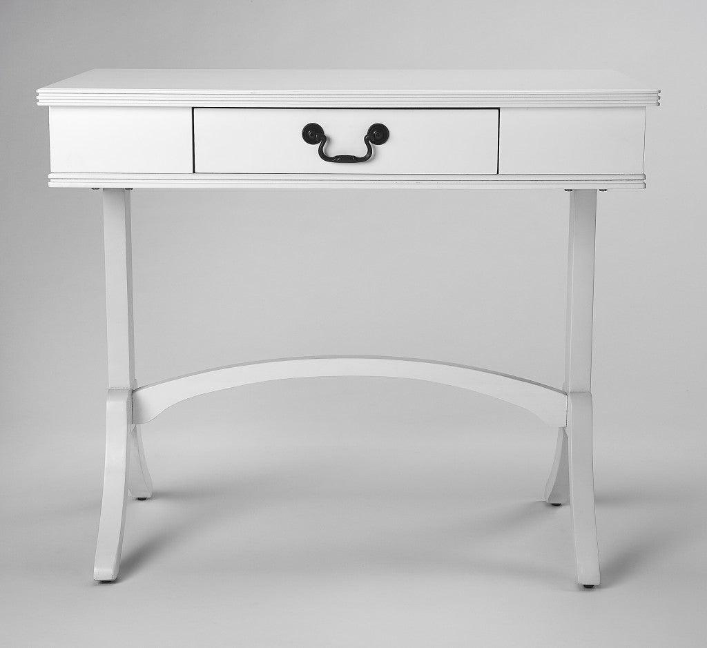 Acacia and Pinewood White Writing Desk - AFS