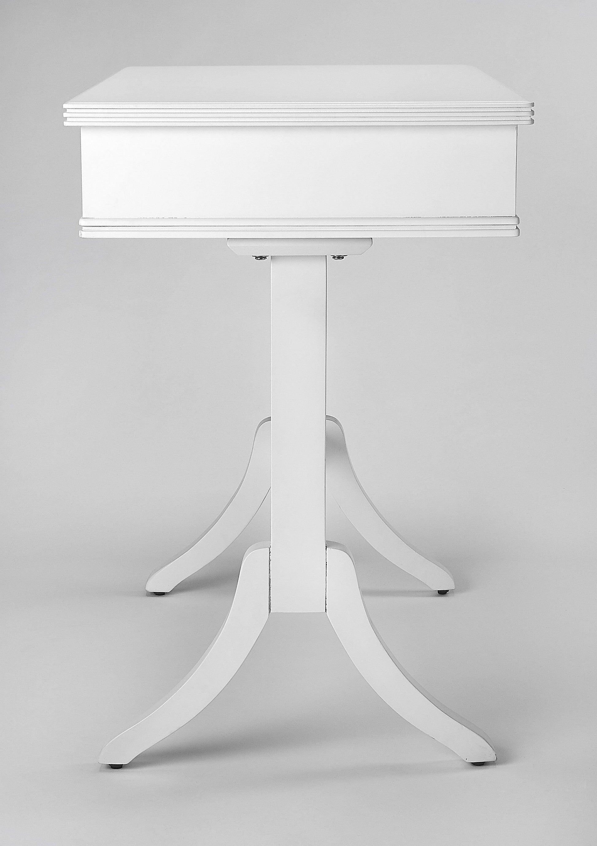 Acacia and Pinewood White Writing Desk - AFS