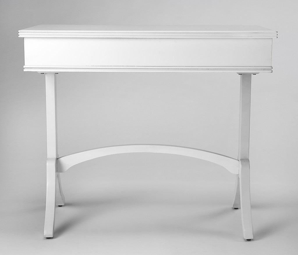 Acacia and Pinewood White Writing Desk - AFS