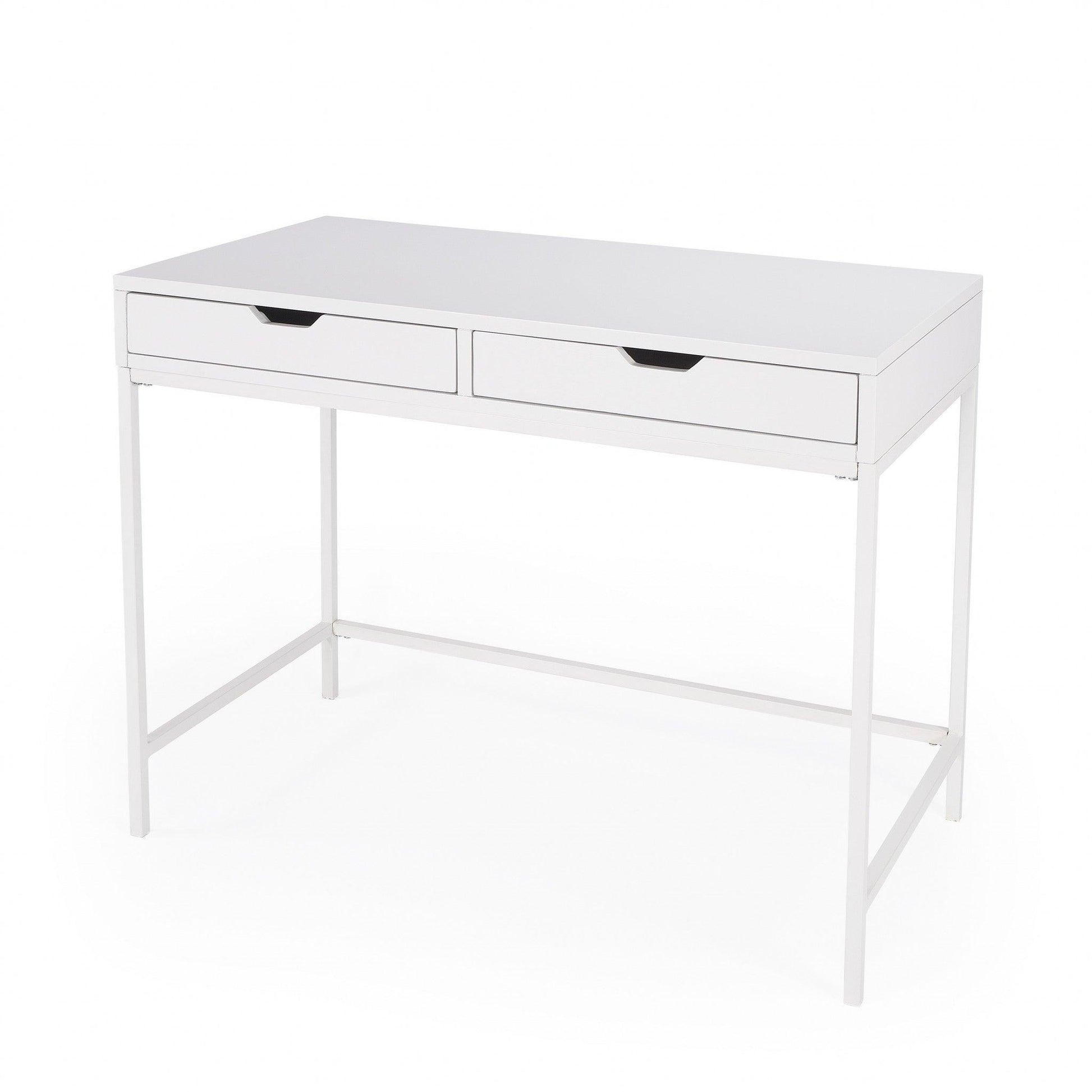 Modern Glossy White Desk - AFS