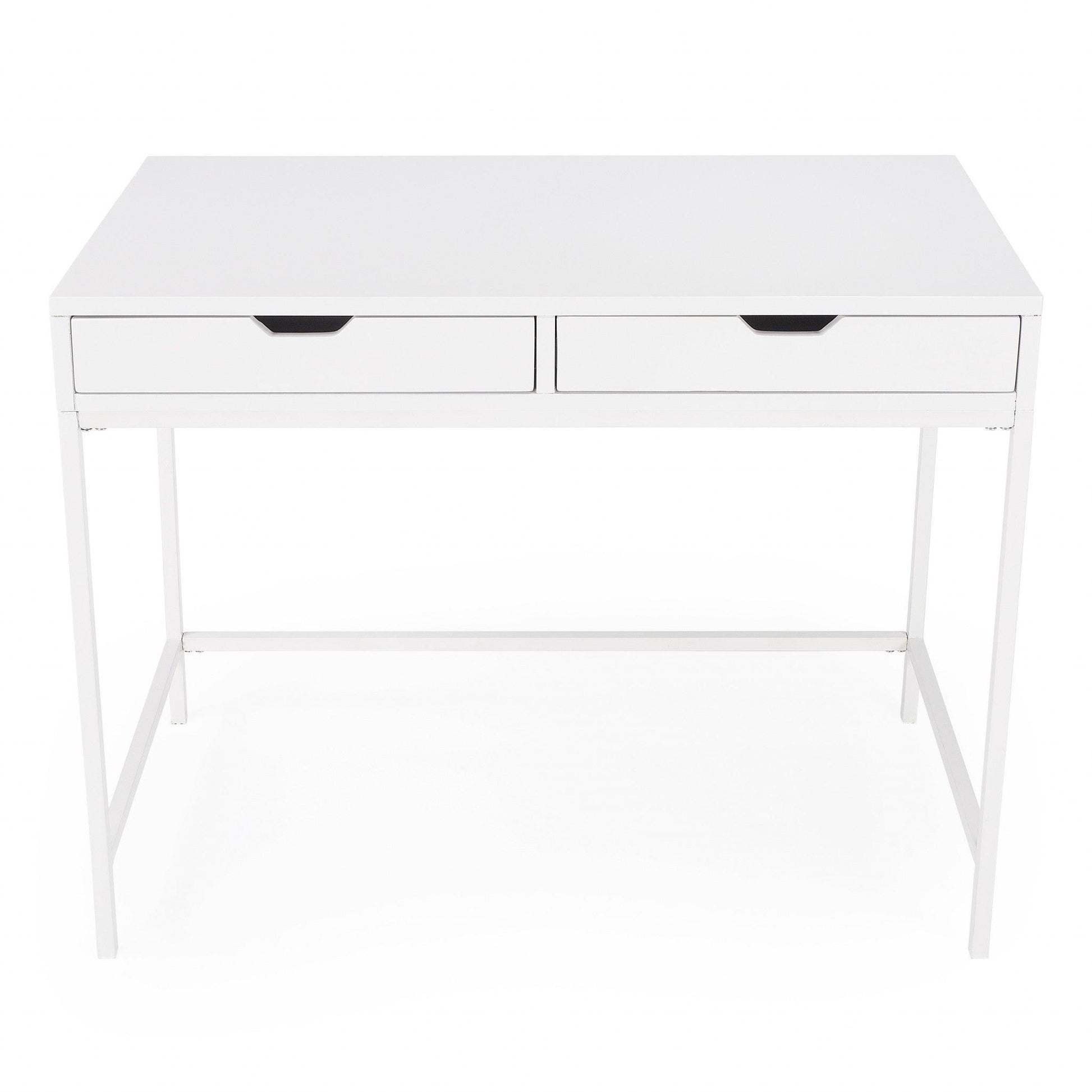 Modern Glossy White Desk - AFS