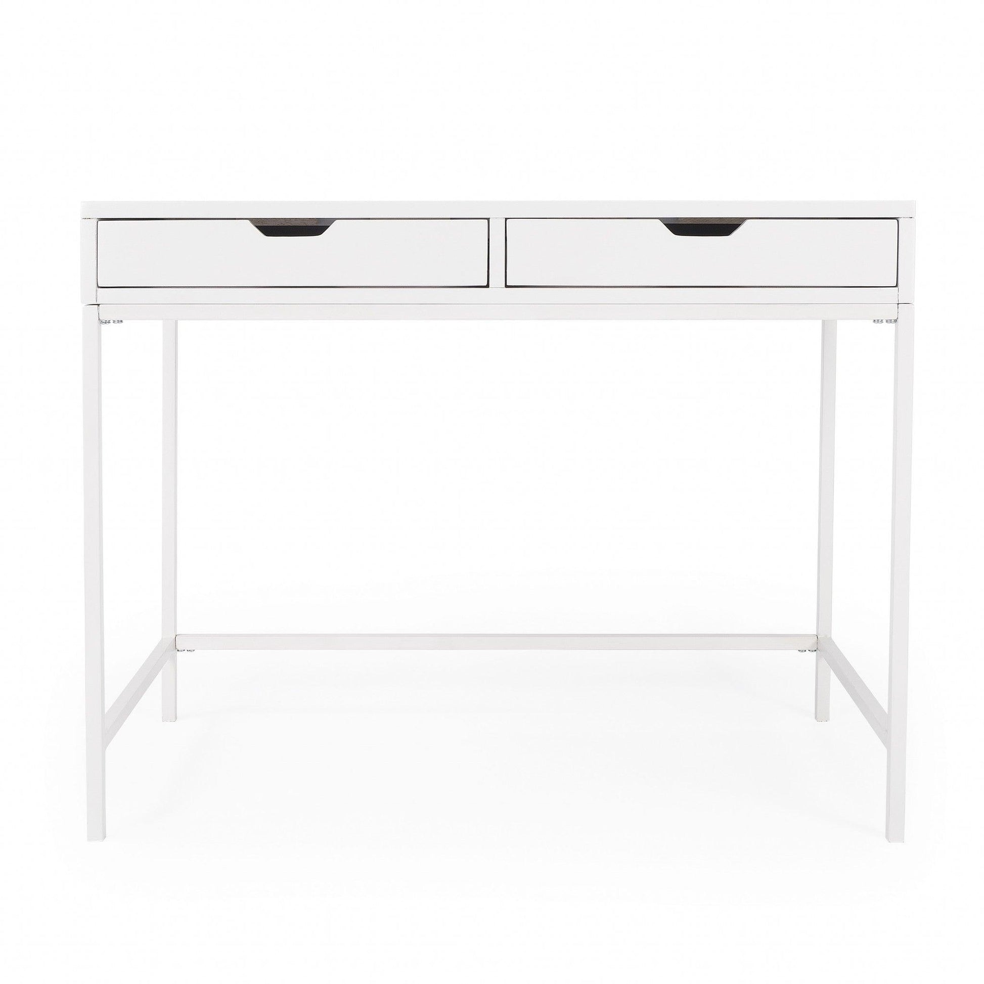 Modern Glossy White Desk - AFS