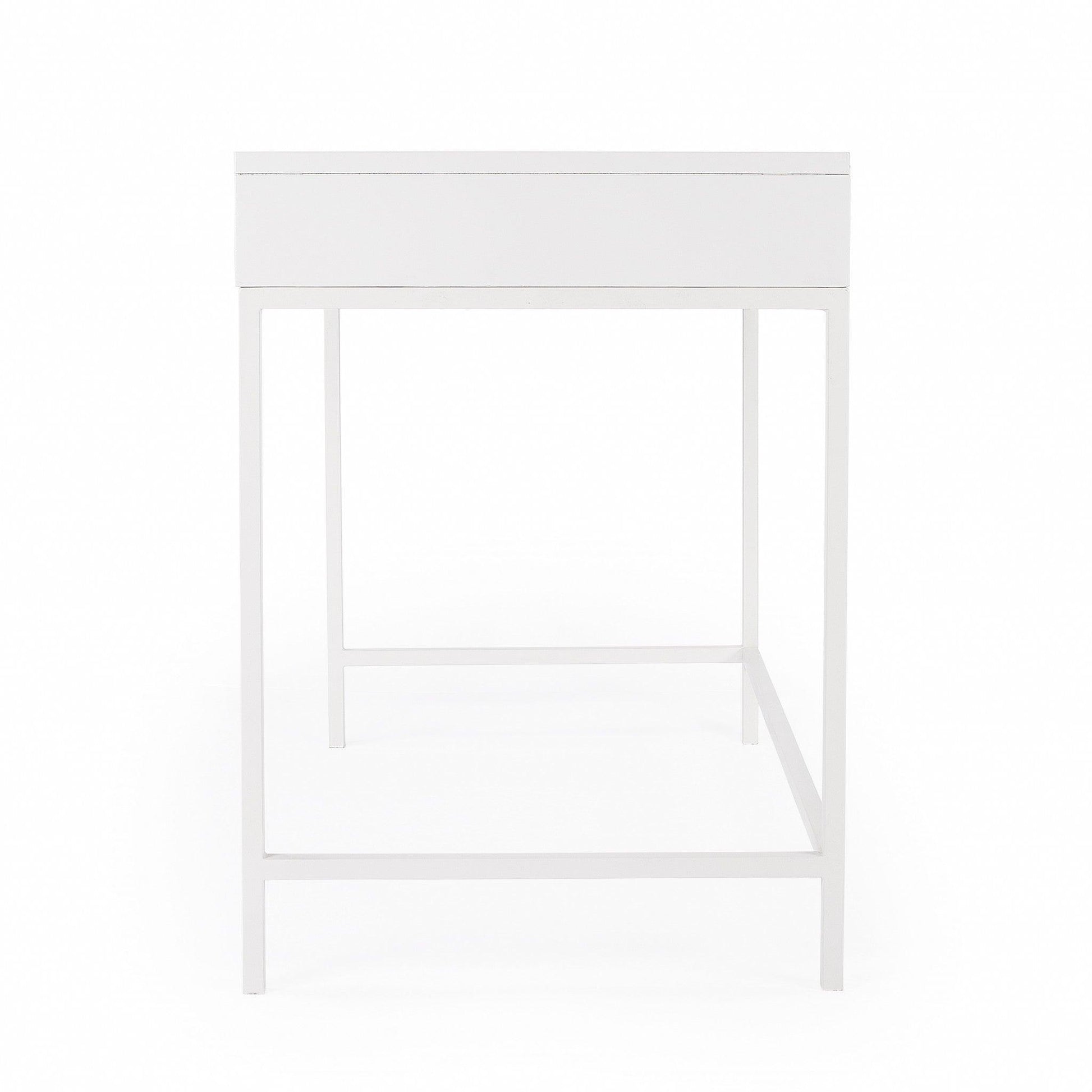 Modern Glossy White Desk - AFS