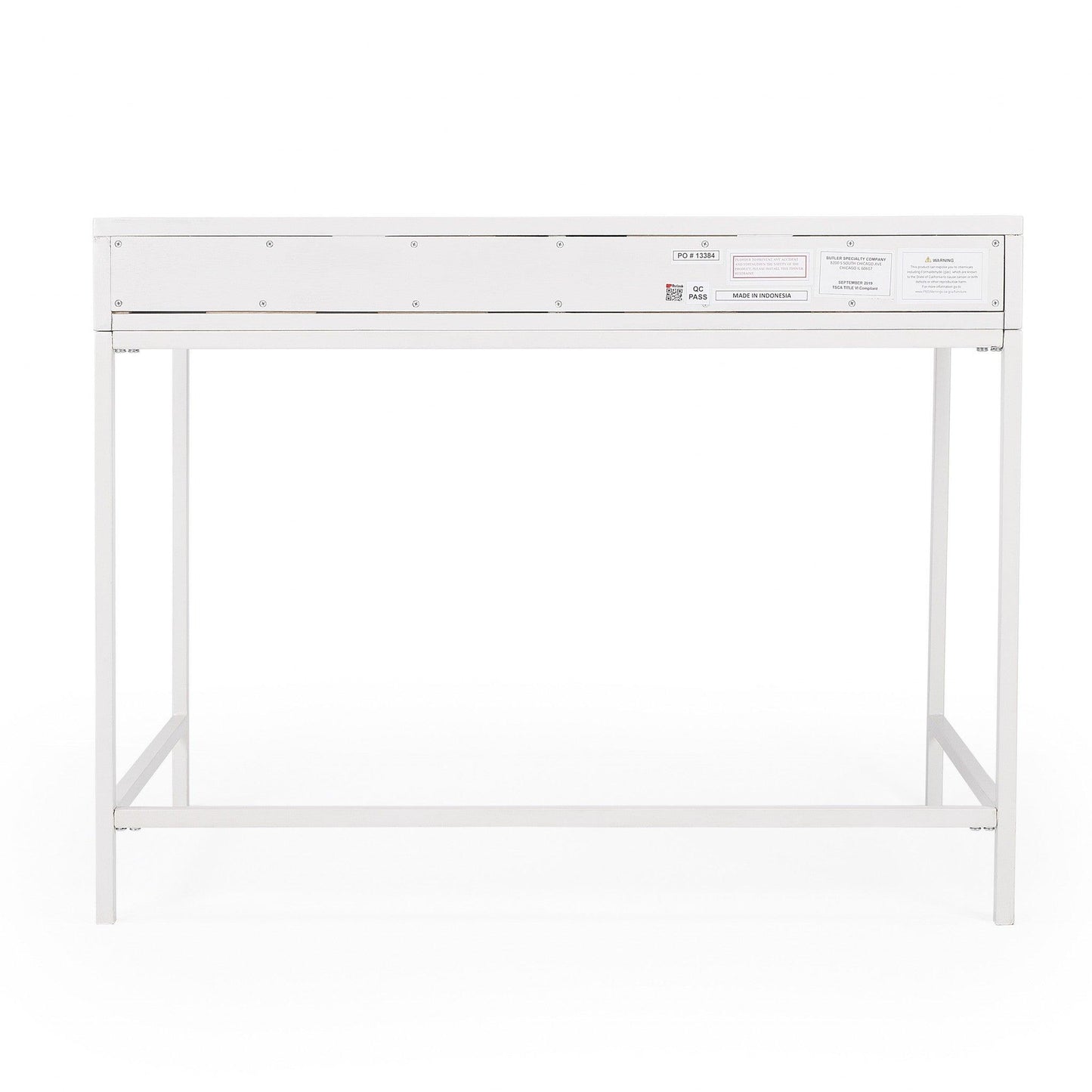 Modern Glossy White Desk - AFS