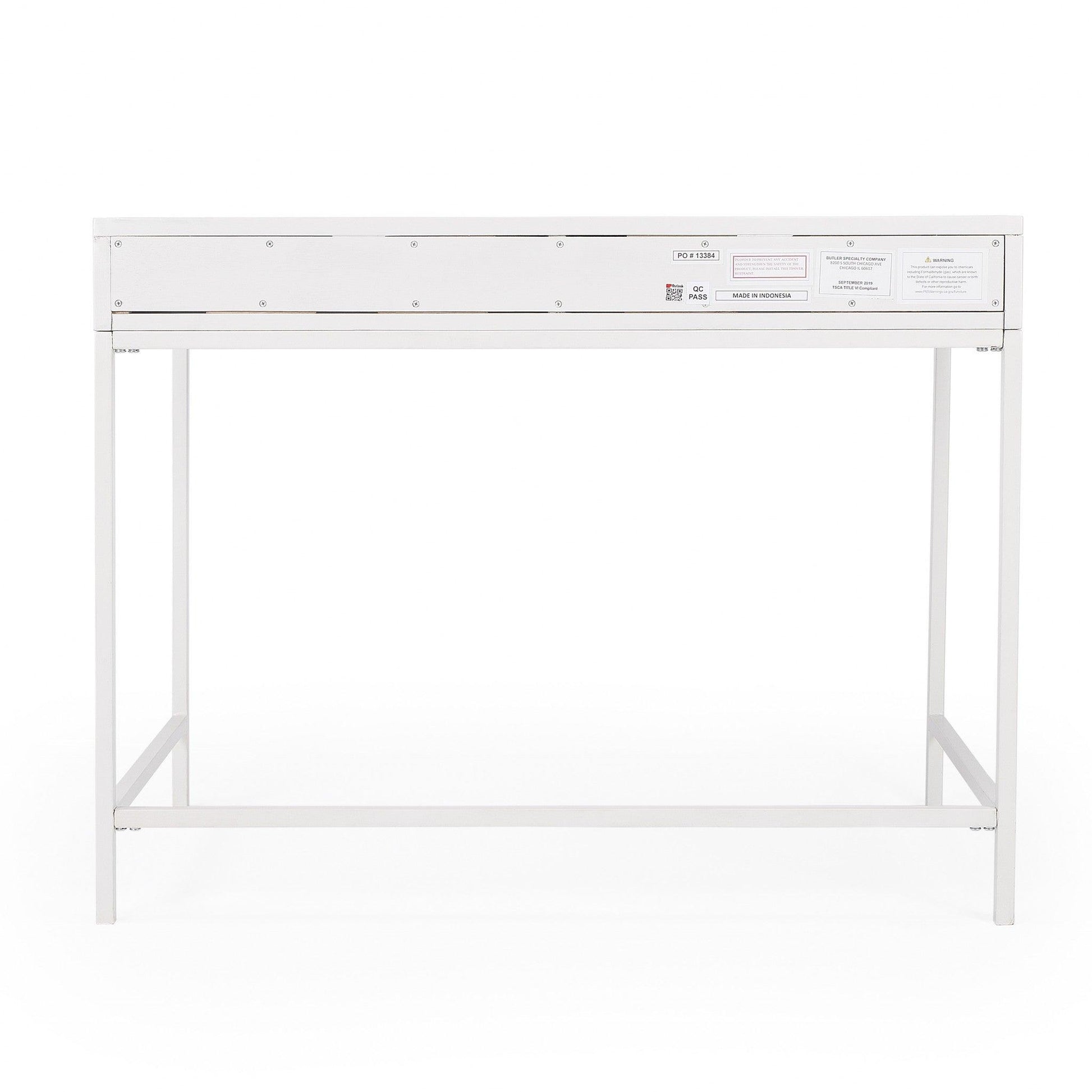 Modern Glossy White Desk - AFS