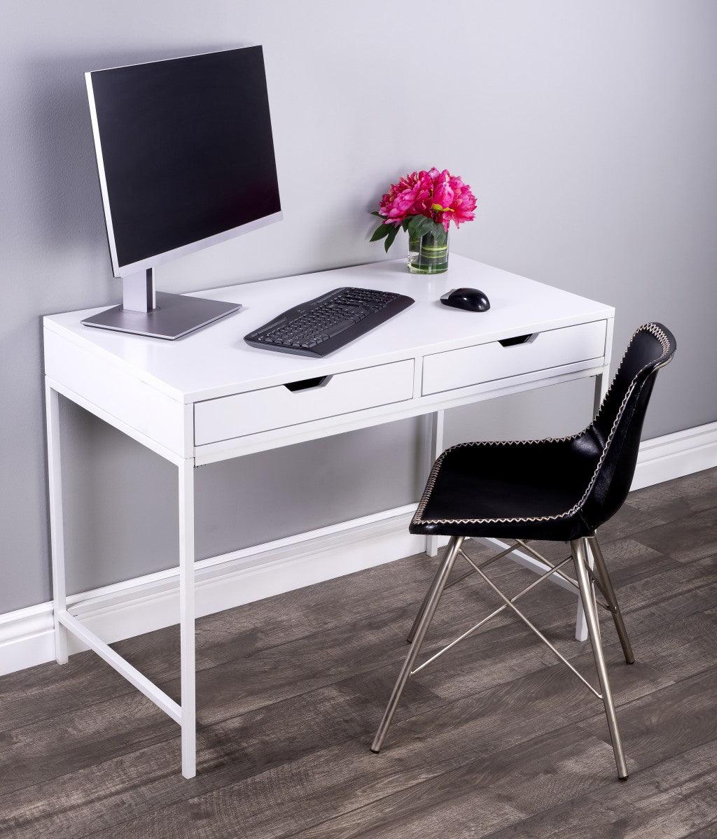 Modern Glossy White Desk - AFS