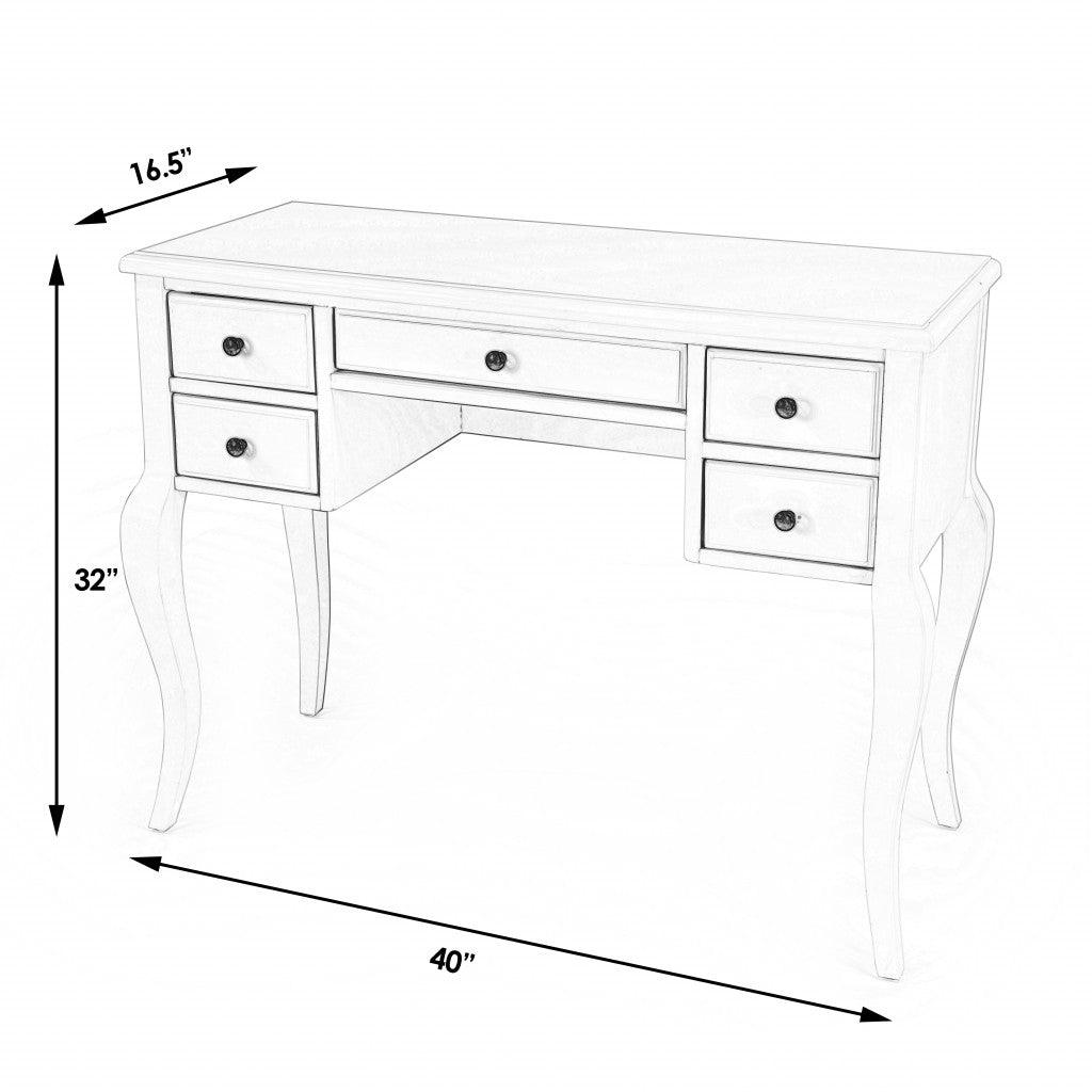 Cottage White Writing Desk - AFS