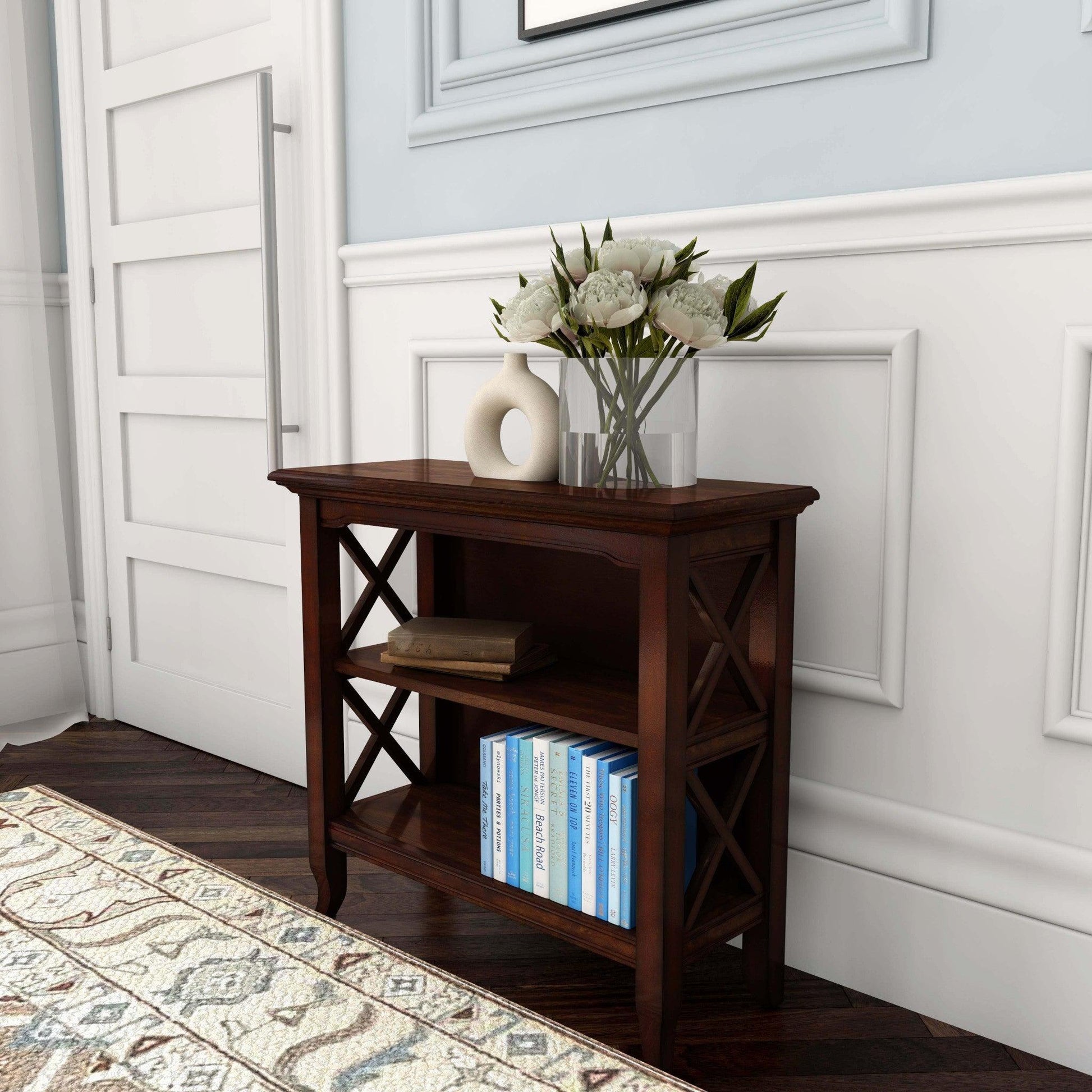 Newport Plantation Cherry Low Bookcase - AFS