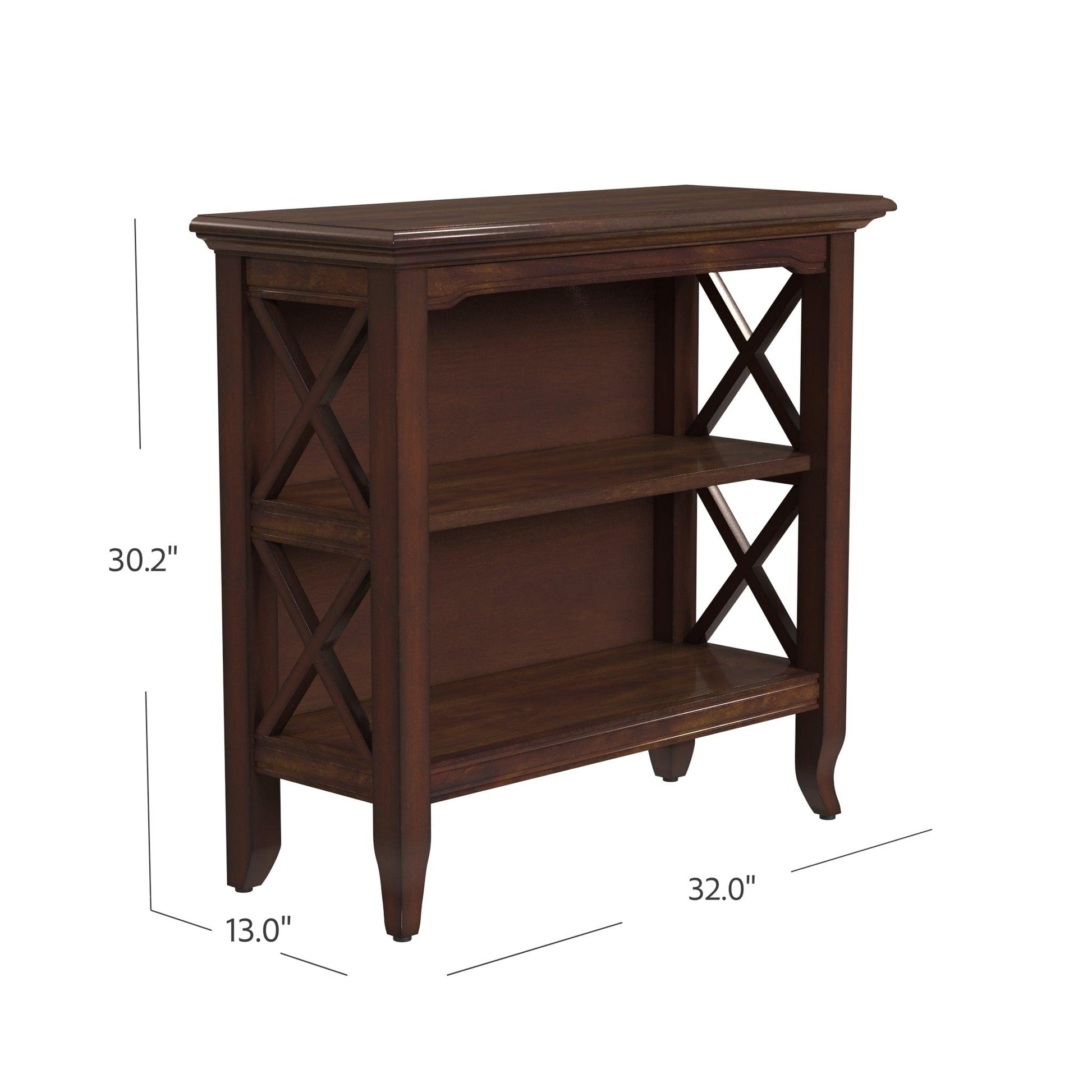 Newport Plantation Cherry Low Bookcase - AFS