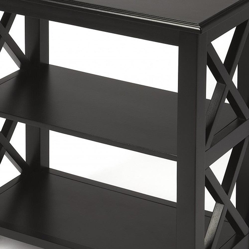 Vance Black Licorice Bookcase - AFS