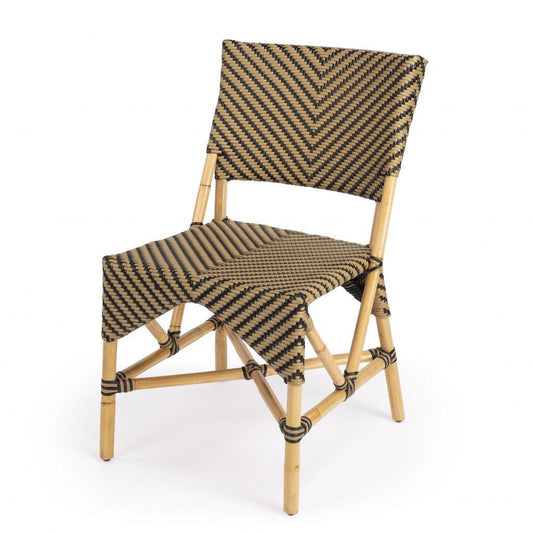 Indoor Outdoor Zig Zag Rattan Dining Chair - AFS