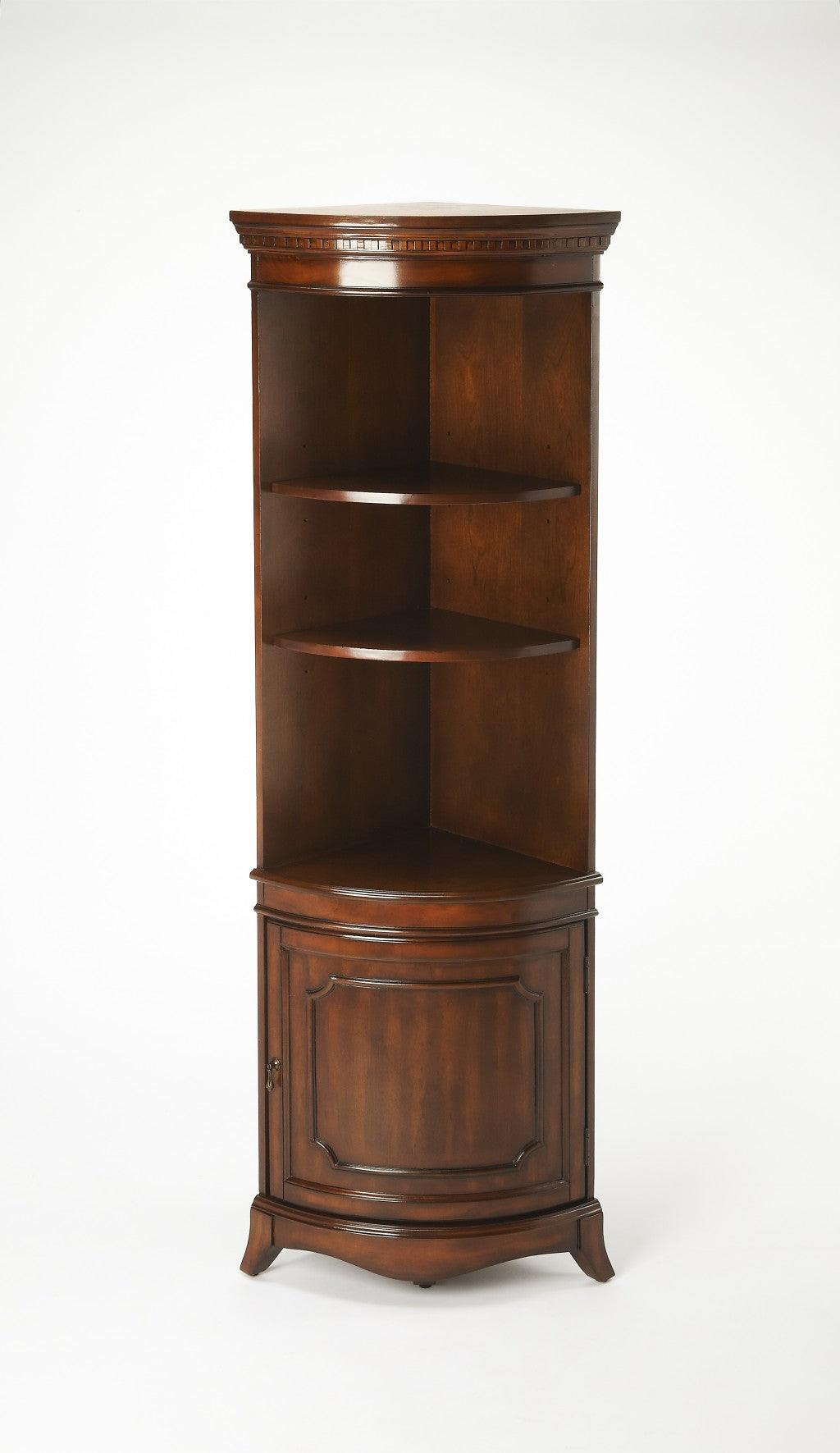 Traditional Cherry Corner Cabinet - AFS