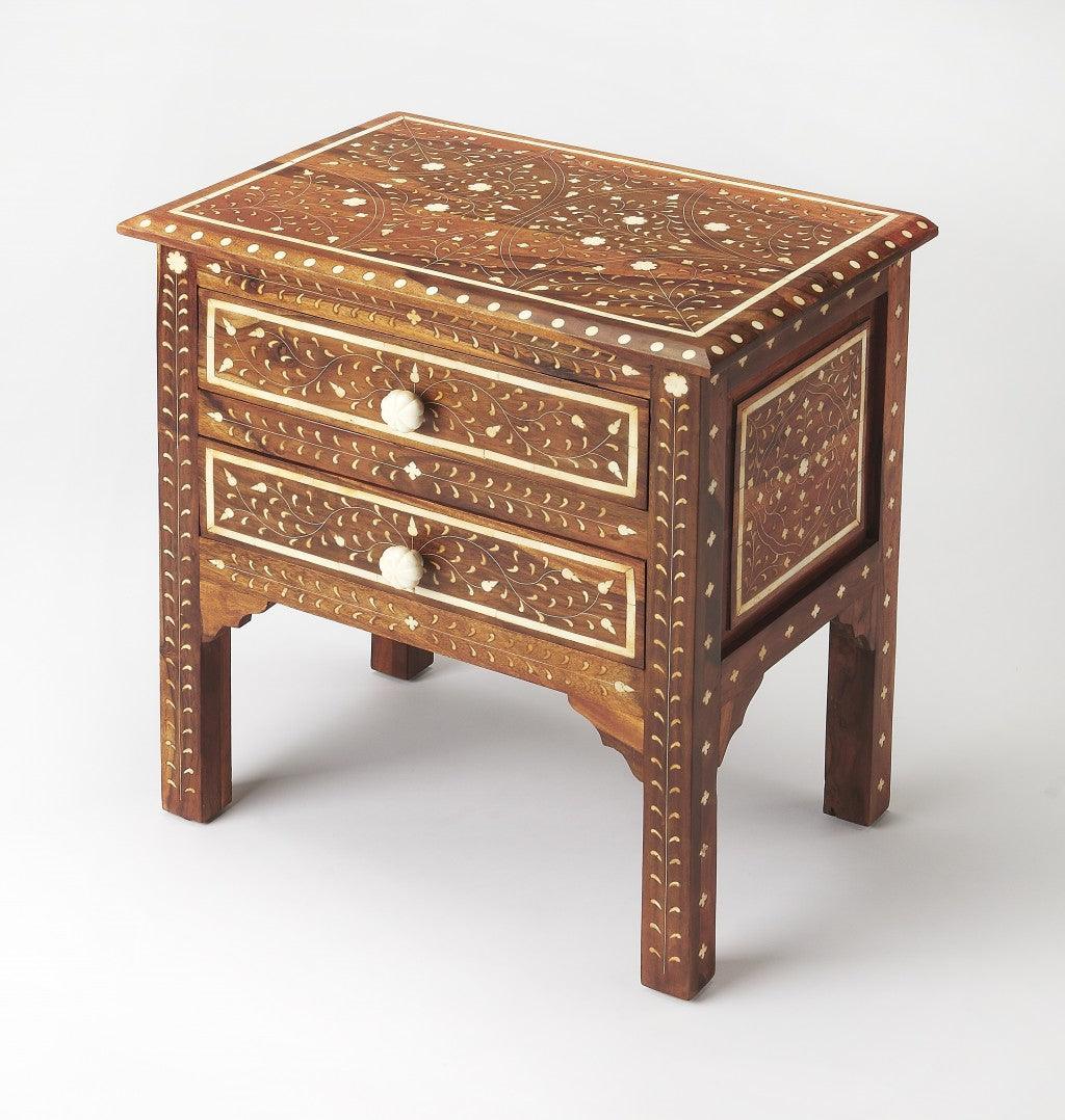 Chevrier Wood & Bone Inlay Accent Chest - AFS