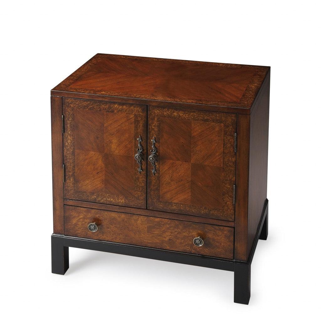 Courtland Cherry & Burl Accent Cabinet - AFS