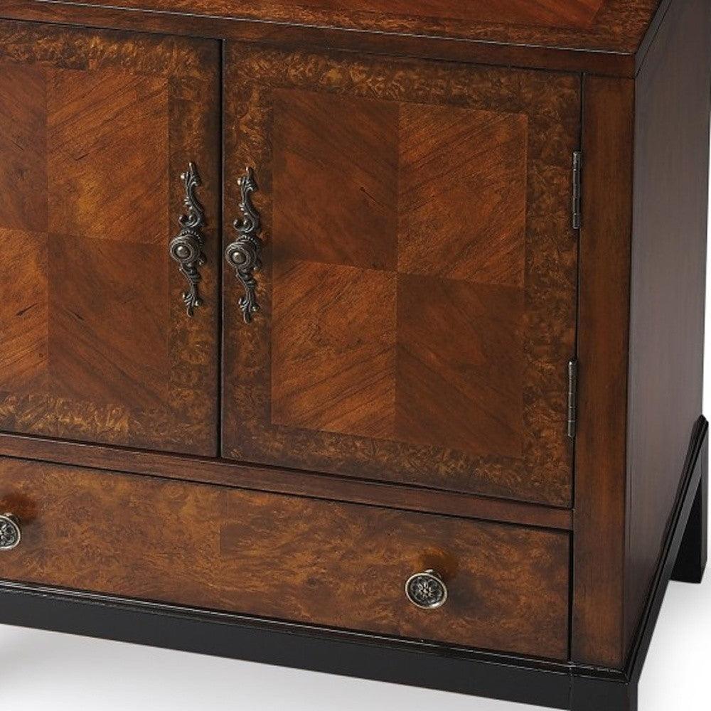 Courtland Cherry & Burl Accent Cabinet - AFS