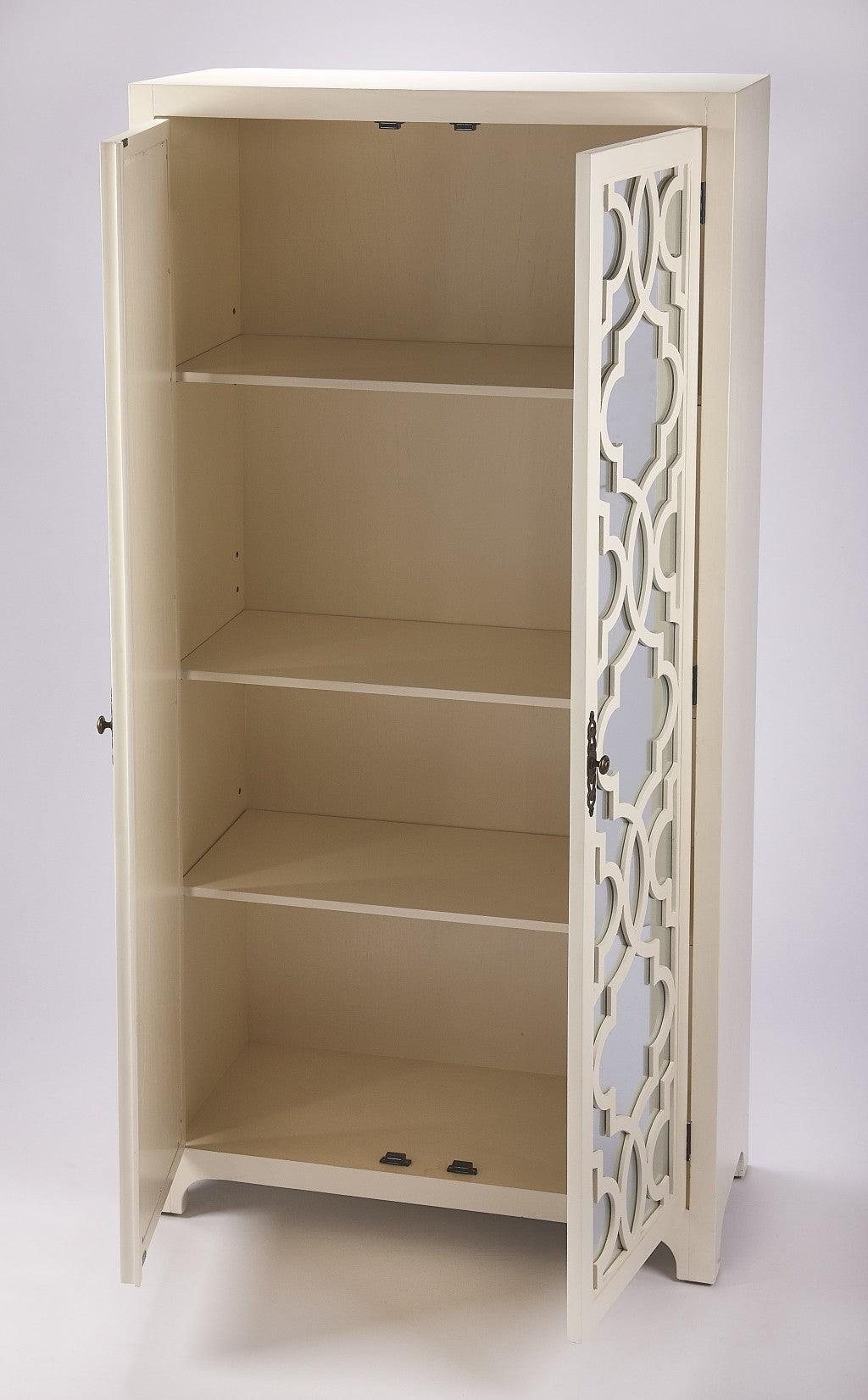 Morjanna White Tall Cabinet - AFS