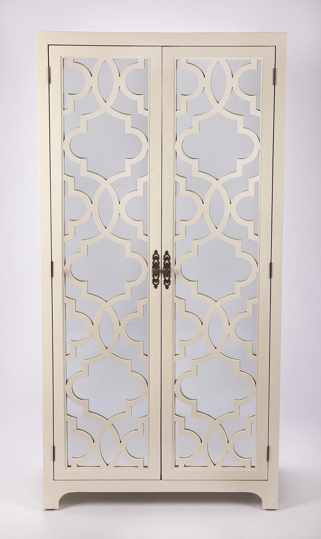 Morjanna White Tall Cabinet - AFS