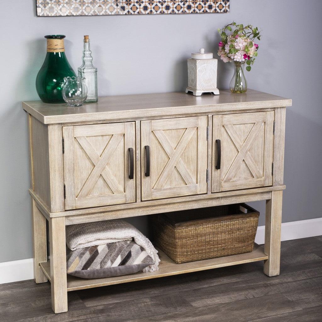 Rustic Natural Urban Gray Buffet Cabinet - AFS