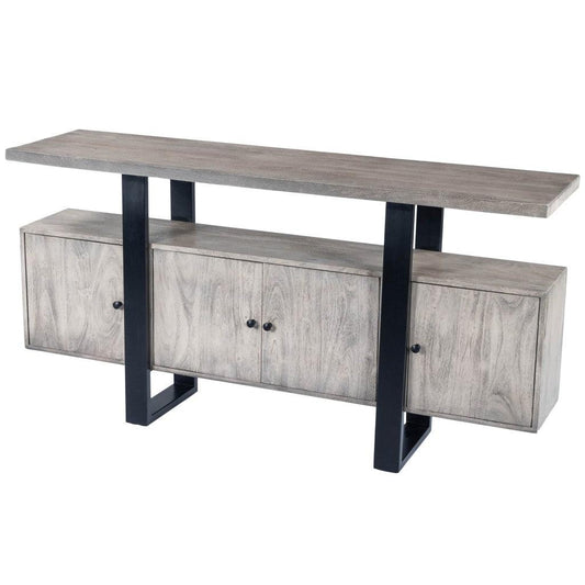 Raitis Gray Wood & Metal Sideboard - AFS