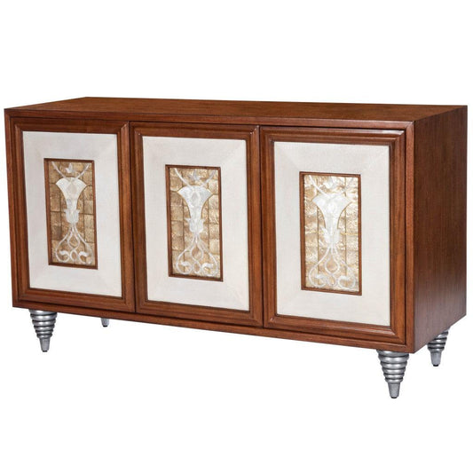 Shelly Leather & Capiz Shell Inlay Sideboard - AFS