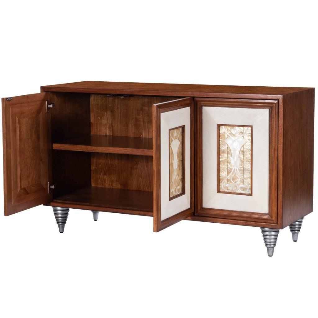 Shelly Leather & Capiz Shell Inlay Sideboard - AFS