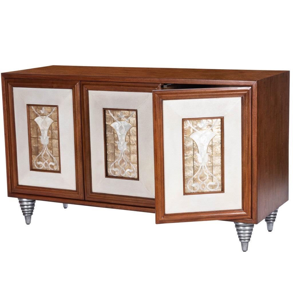 Shelly Leather & Capiz Shell Inlay Sideboard - AFS