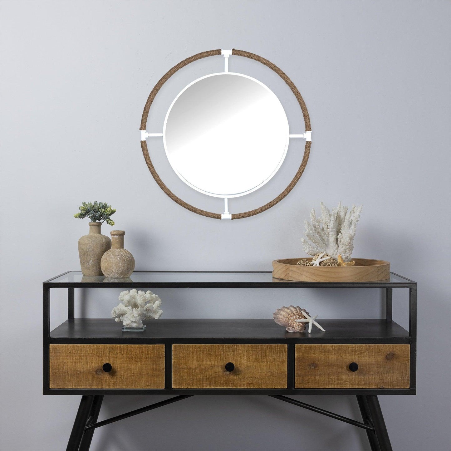 Nautical Round Wall Mirror - AFS